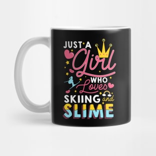 Just A Girl Slime Who Loves Skiing And Slime Gift Mug